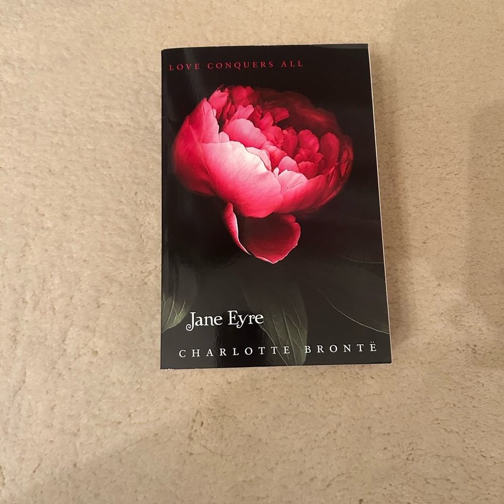 Harper Teen Jane Eyre Book with Red Rose Cover